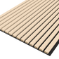 Washed Oak Acoustic Wood Wall Panel Thin Slat Series 1 - 240/300x60cm - Tuda Grass