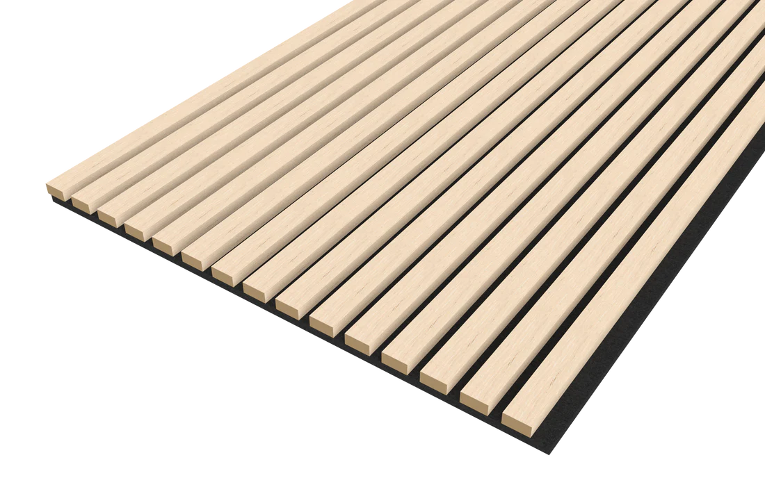 Washed Oak Acoustic Wood Wall Panel Thin Slat Series 1 - 240/300x60cm