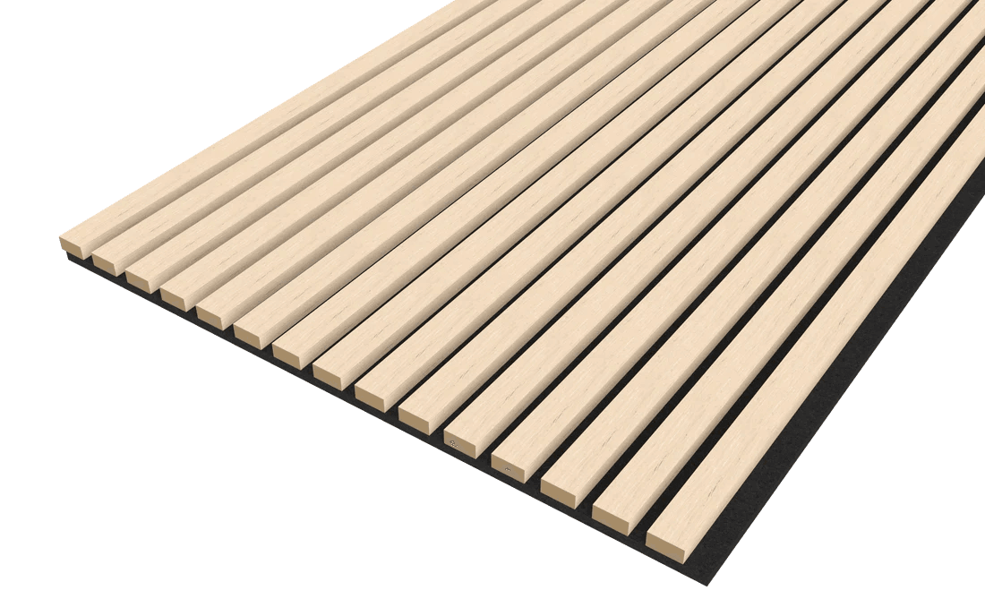 Washed Oak Acoustic Wood Wall Panel Thin Slat Series 1 - 240/300x60cm