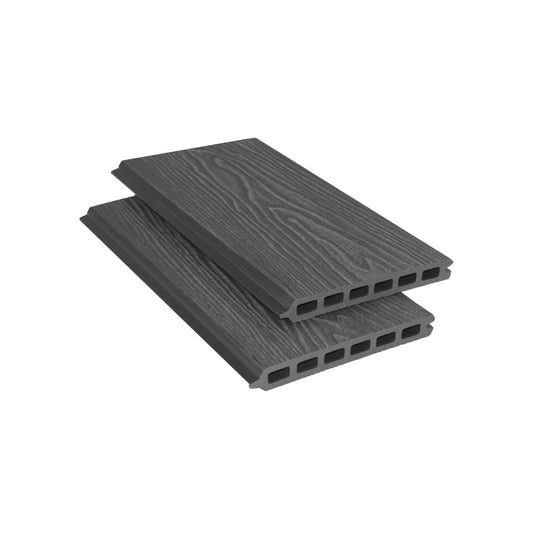 Composite Woodgrain Fencing Slat - Silver - 1.8m
