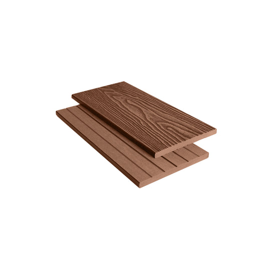 Red Brown Composite Woodgrain Fascia Board 3.6m