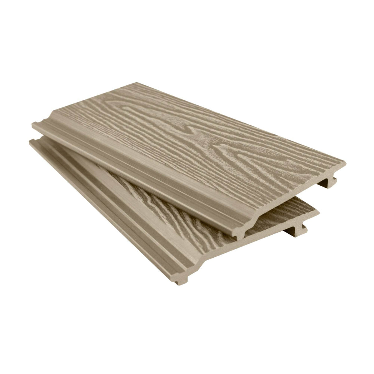 Composite Woodgrain Shiplap Cladding Oak | Tuda Grass
