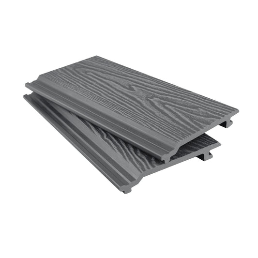Composite Woodgrain Cladding Grey Sample