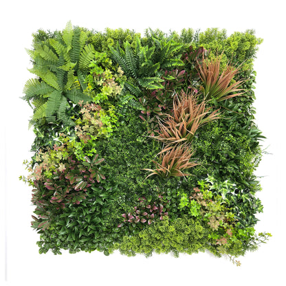 Woodland Ember Artificial Living Wall - 1m x 1m