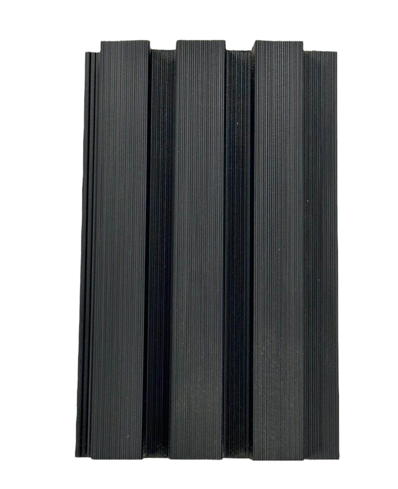 Composite Slatted Cladding Black - Series 2 - Tuda Grass