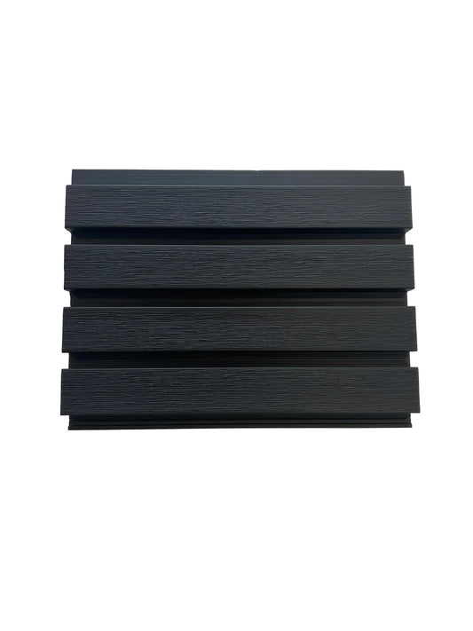 Composite Slatted Cladding Black Sample - Series 1